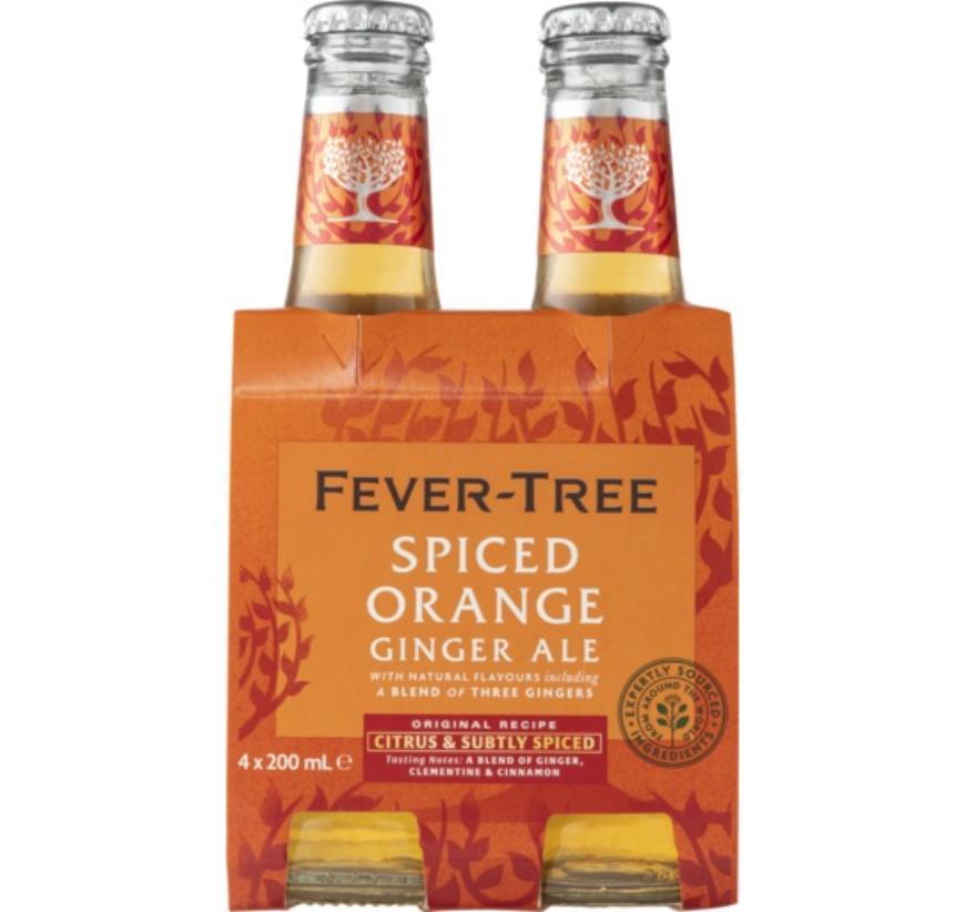 Fever-Tree Spiced Orange Ginger Ale Bottle 200ml (carton/4pack)