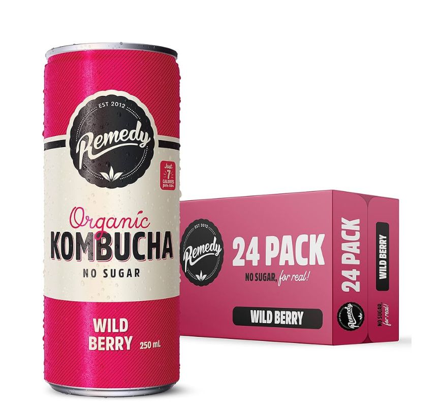 Kombucha Organic Raspberry Lemonade Can 250ml
