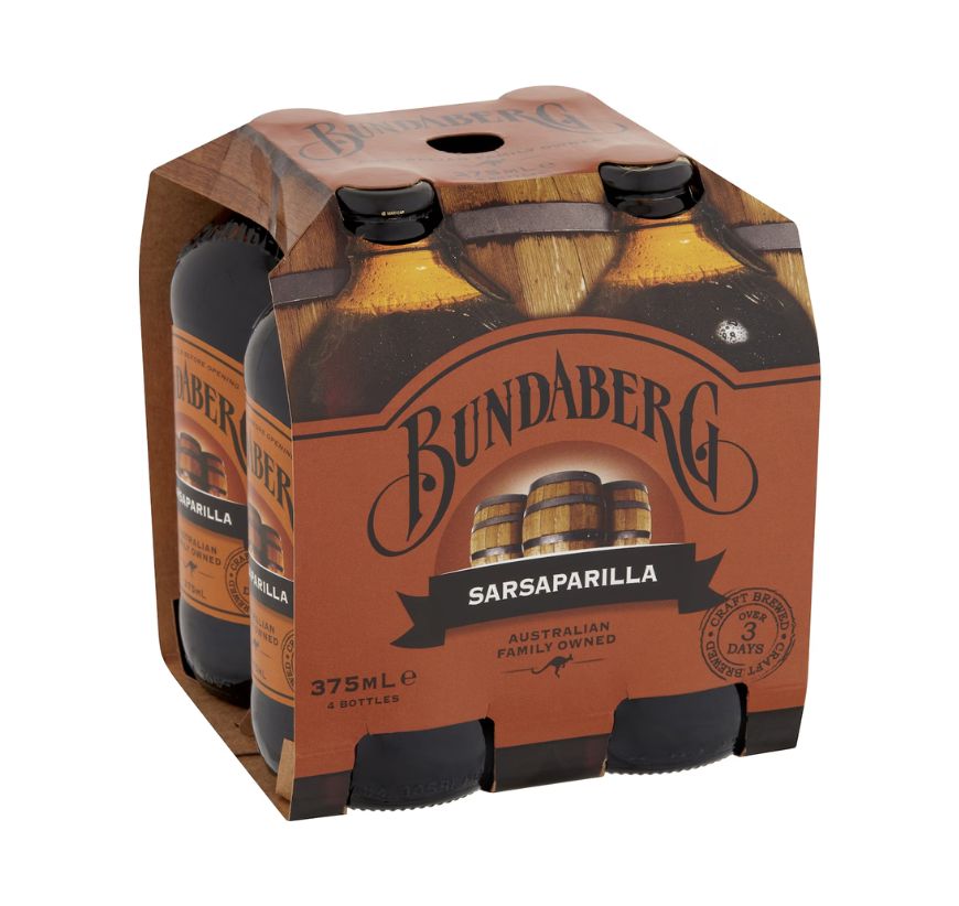 Bundaberg Soft Drink Sarsaparilla Bottle 375ml