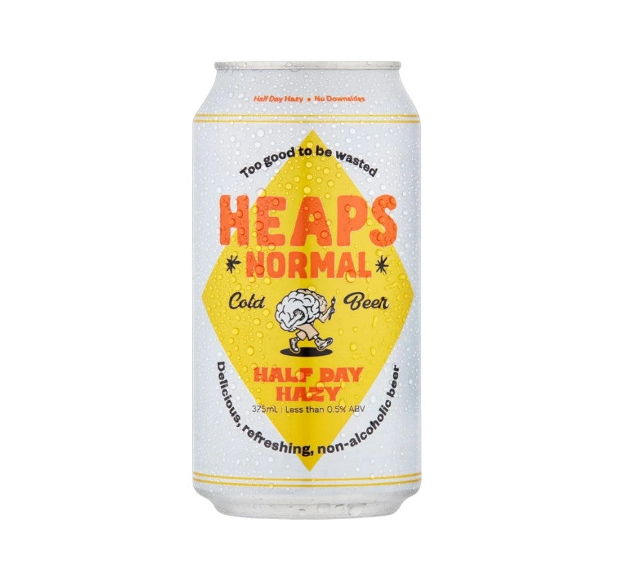 Heaps Normal Half Day Hazy Can Non-Alcoholic 375ml