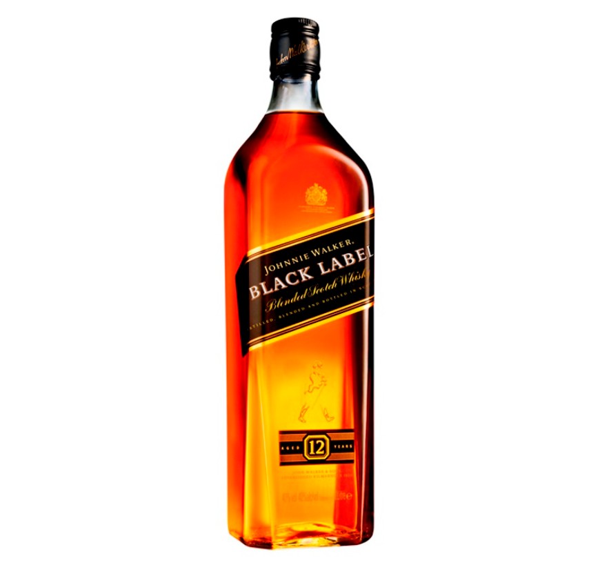 Johnnie Walker Black Label Scotch Whisky (6x1L) 1Ltr