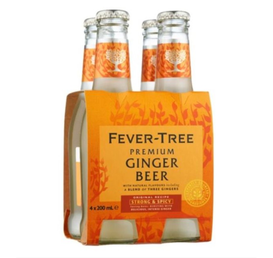Fever-Tree Premium Ginger Beer (carton/4pack) 200ml