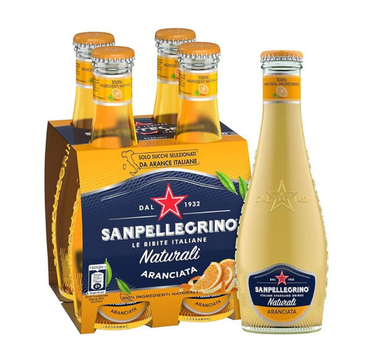 Sanpellegrino Water Mineral Aranciata Italian Sparkling 200ml