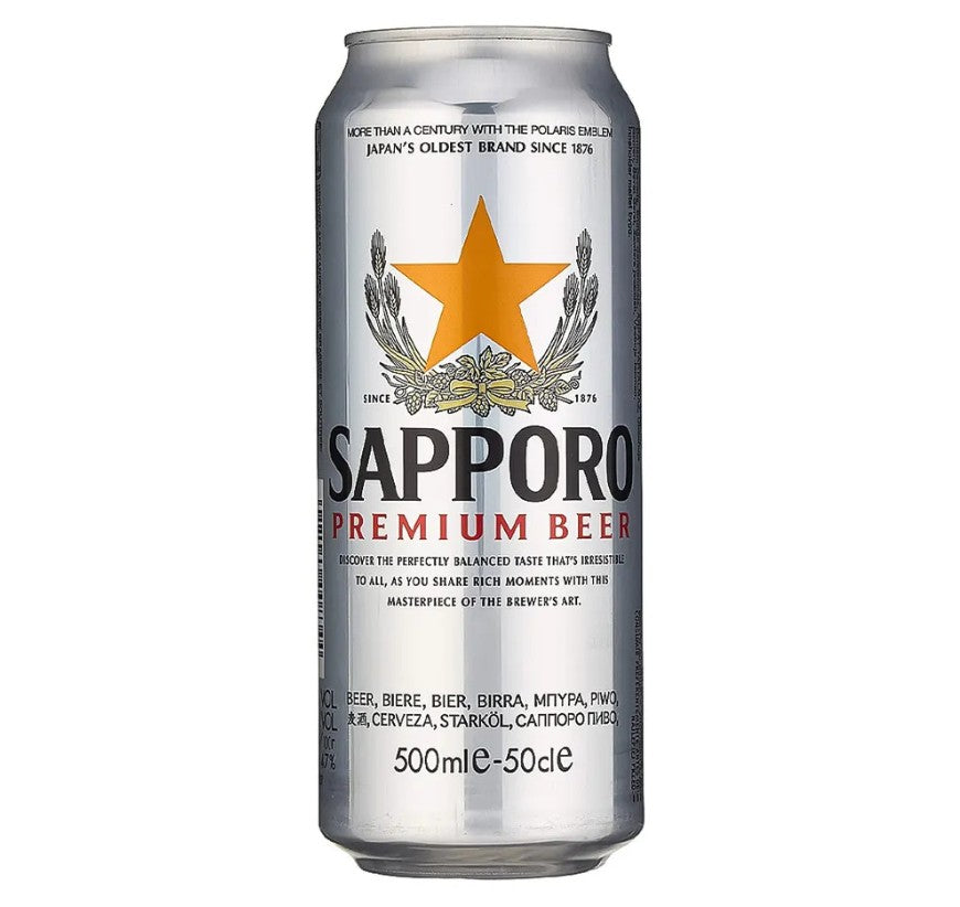 Sapporo Beer Lager Can 500ml