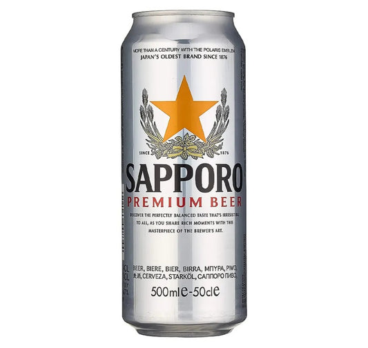 Sapporo Beer Lager Can 500ml