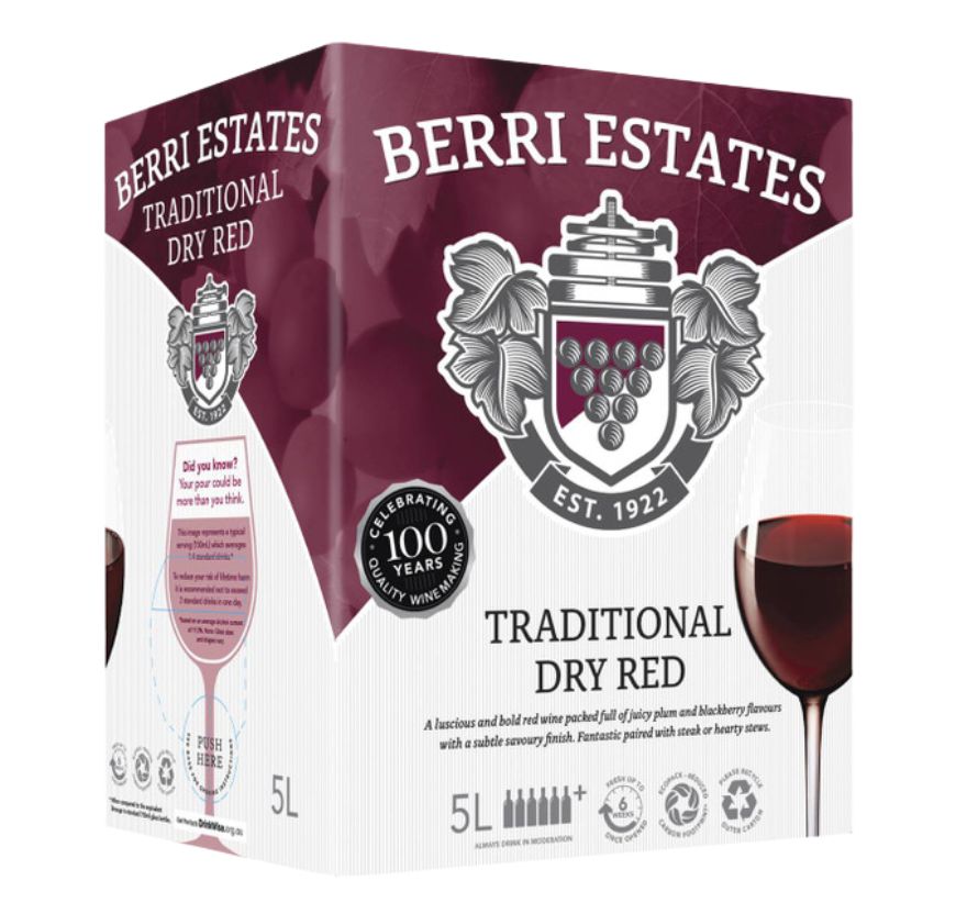 Berri Estate Traditional Dry Cask 5Ltr