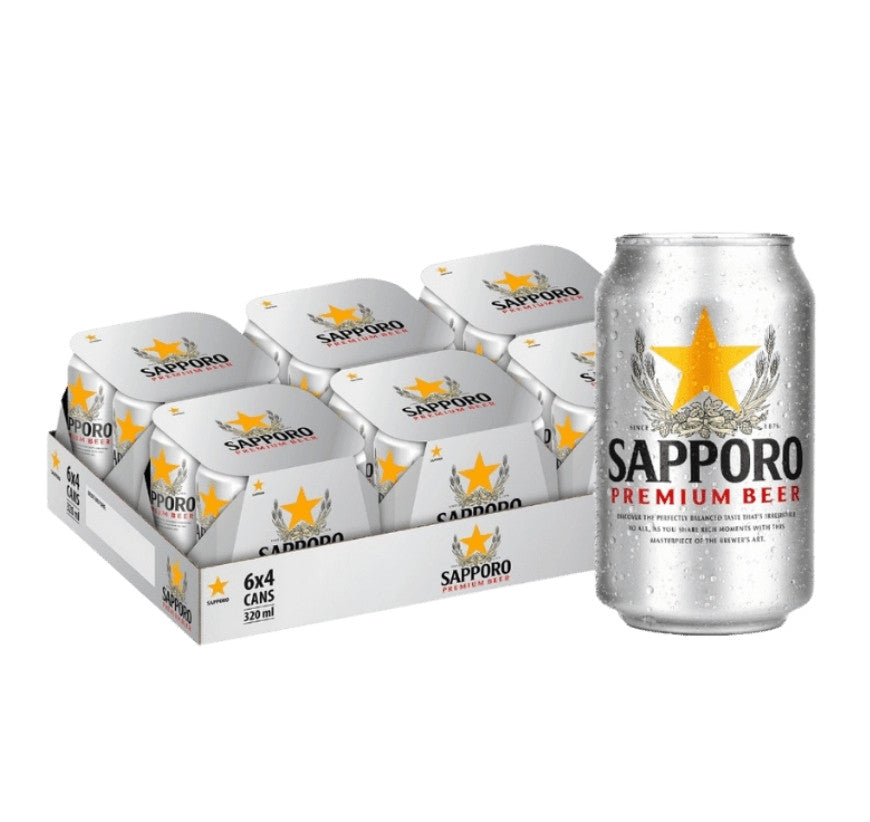 Sapporo Beer Lager Can 355ml